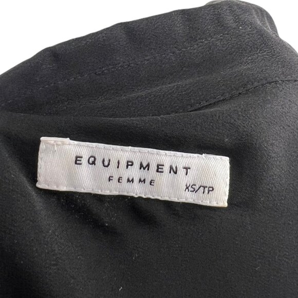 Equipment Slim Signature Short Sleeve Silk Blouse | Extra Small - Picture 6 of 8